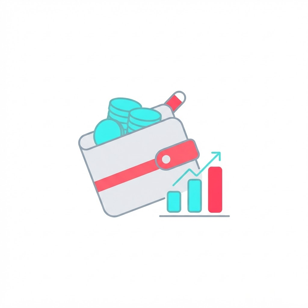 Illustration of a digital wallet with a content task balance tracked in real time
